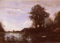 Corot, Jean-Baptiste-Camille - Marais De Cuicy, Pres Douai( Cuicy Marsh, near Douai)